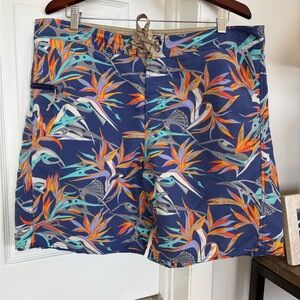 Patagonia Men's 38 Wavefarer Boardshorts blue Tropical 
Size 38